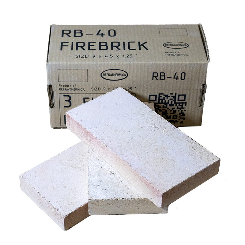 Вогнетривка цегла RTH-USA RB-40 з шамотної глини (коробка з 3 шт.)