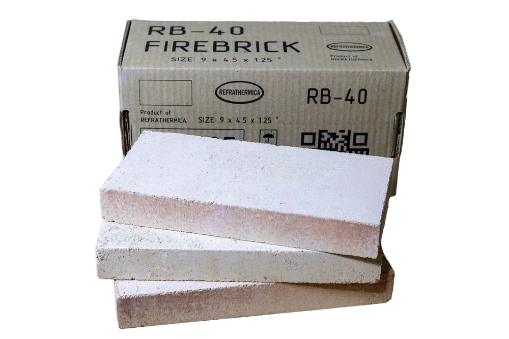 Вогнетривка цегла RTH-USA RB-40 з шамотної глини (коробка з 3 шт.)