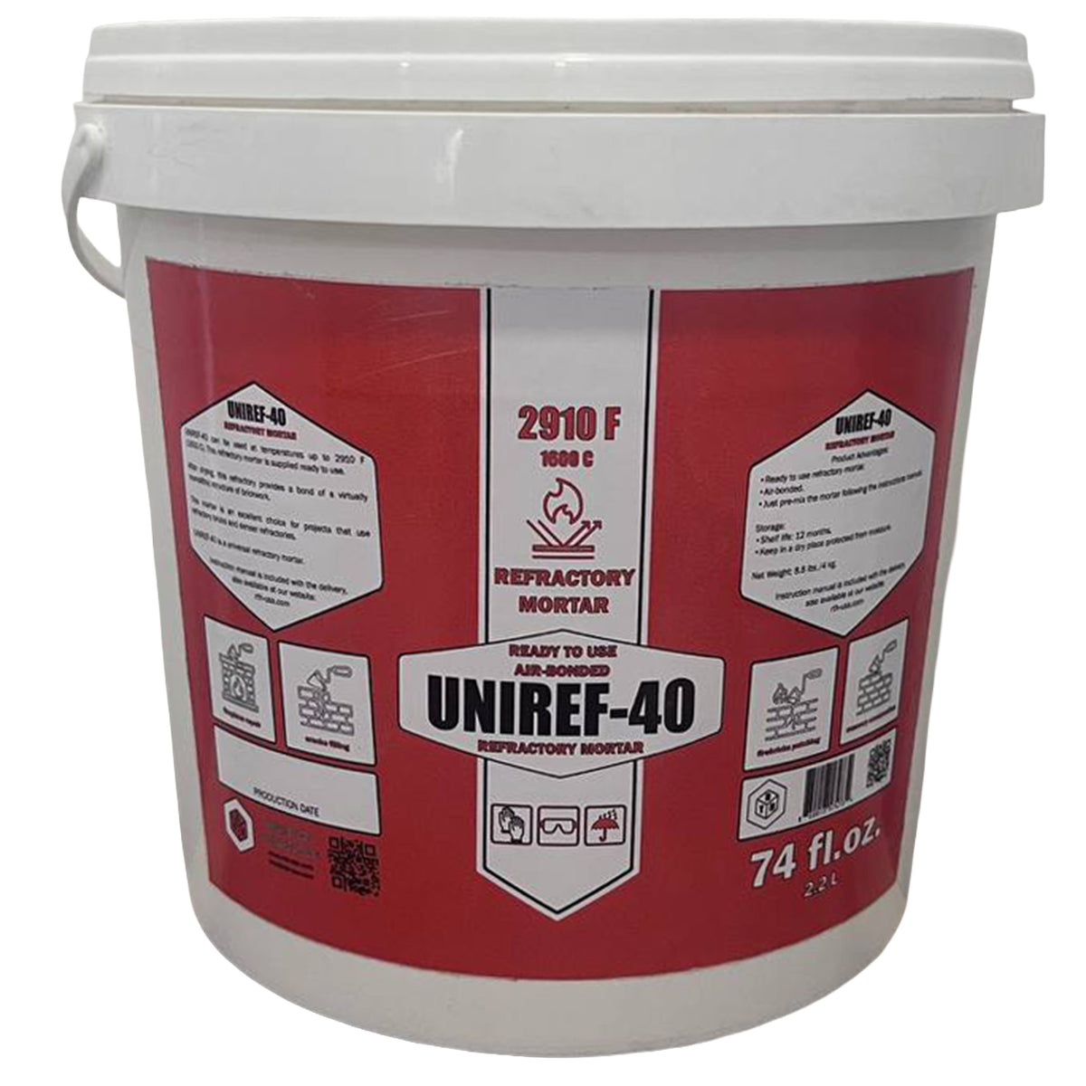 RTH-USA UNIREF-40 Ready-to-Use Refractory Mortar 74 fl.oz.