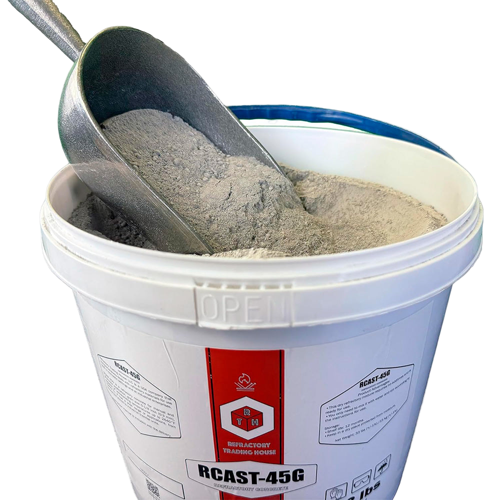 RTH-USA RCAST-45G Medium Cement Refractory Gunning Concrete 33 lb