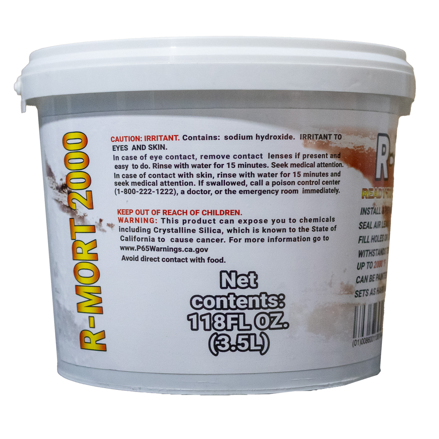 RTH-USA R-Mort 2000 Refractory Furnace Cement 118 fl. oz. (3.5 L)