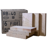 RTH-USA RB-40 Fireclay Refractory Bricks (box of 6)
