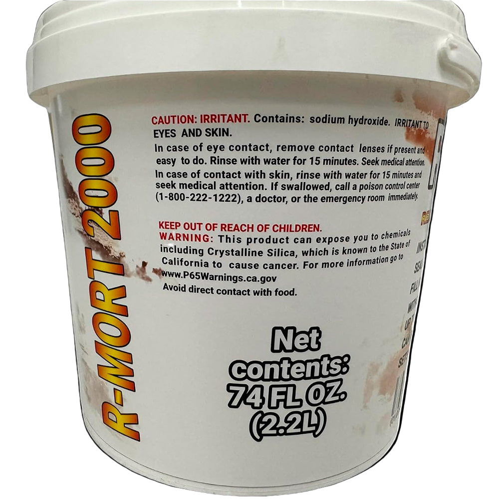 RTH-USA R-Mort 2000 Refractory Furnace Cement 74 fl. oz. (2.2 L)