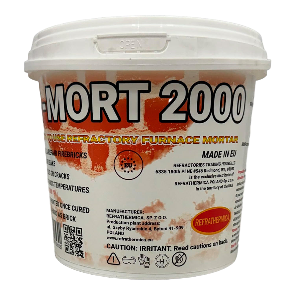 RTH-USA R-Mort 2000 Refractory Furnace Cement 74 fl. oz. (2.2 L)