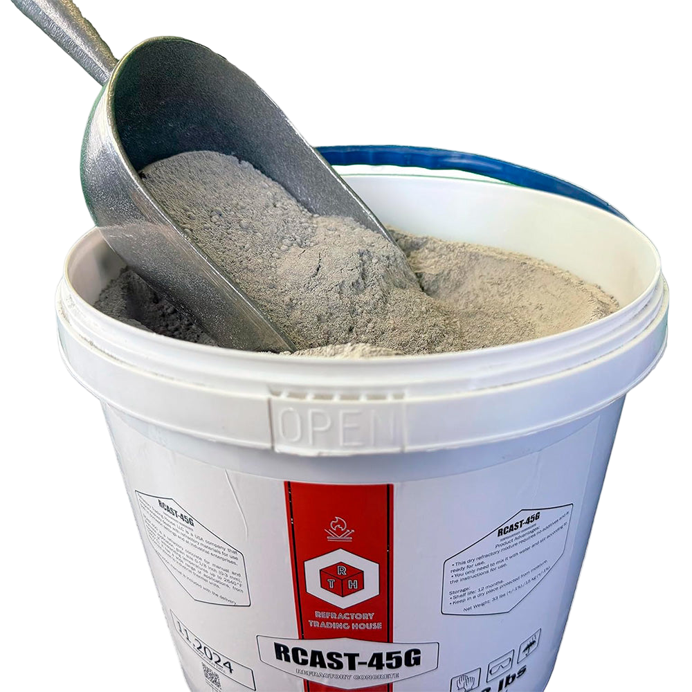RTH-USA RCAST-45G Medium Cement Refractory Gunning Concrete 33 lb