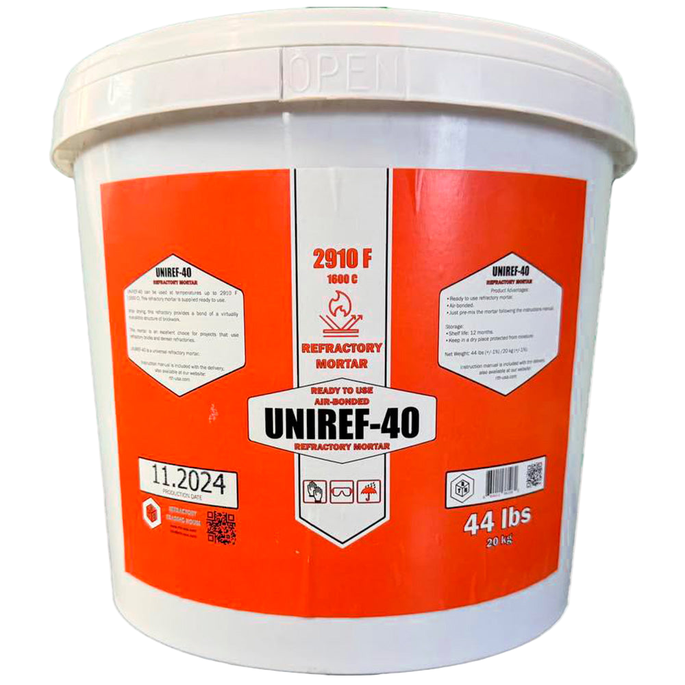 RTH-USA UNIREF-40 Ready-to-Use Refractory Mortar 44 lb
