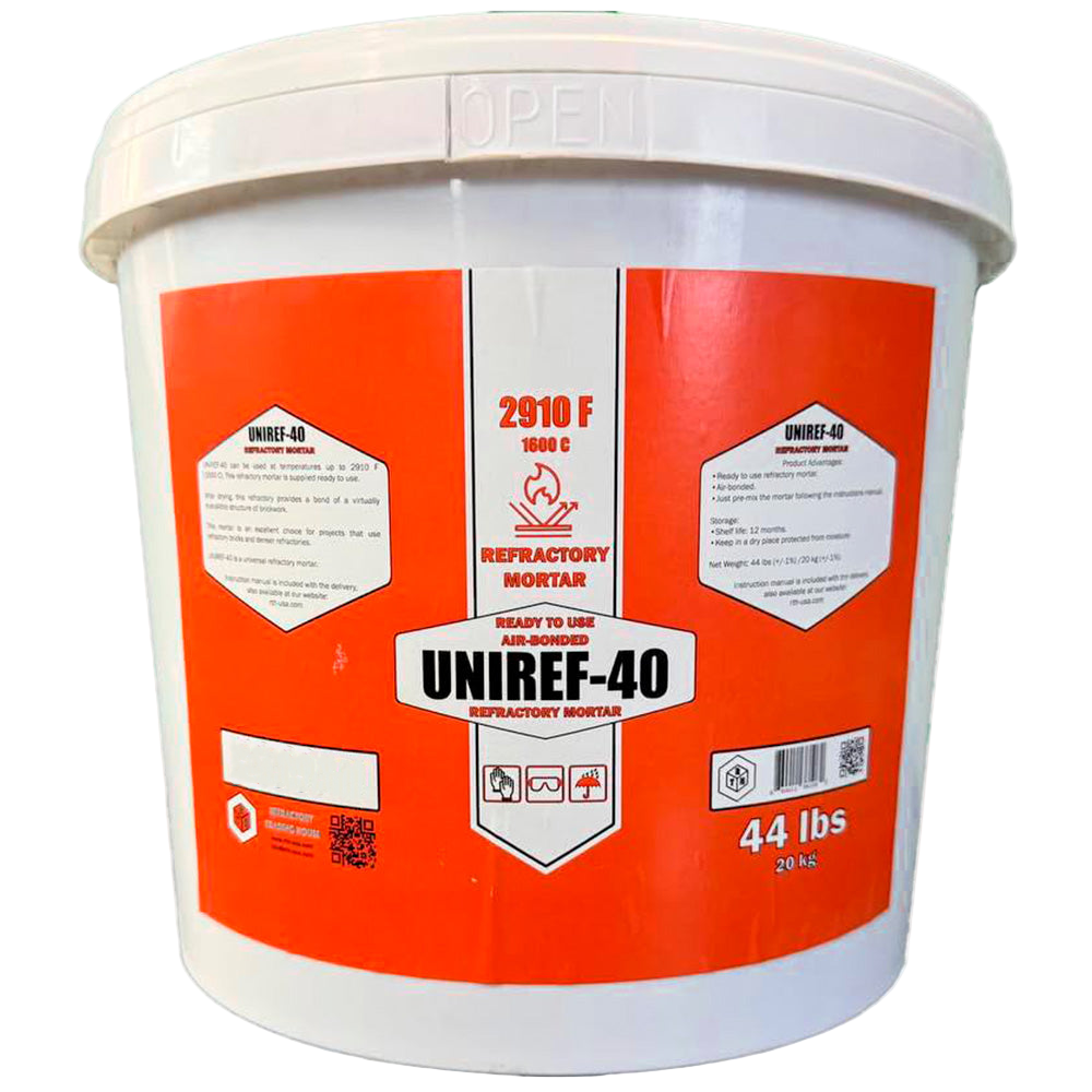 RTH-USA UNIREF-40 Ready-to-Use Refractory Mortar 44 lb